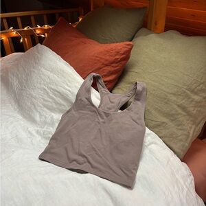 Pact Organic Cotton Light Brown Crop Top